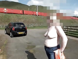 my wife topless train driver got a view